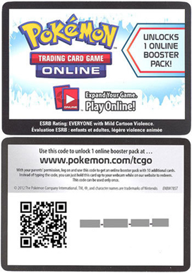 PIN COLLECTION Pokemon TCG Online Codes Select your code