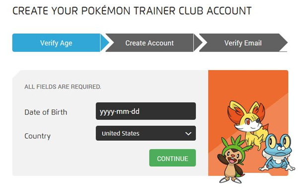 How To Make An Account On Pokemon Go Using Pokemon Trainer Club Ptc Club  Pokemon Sign Up